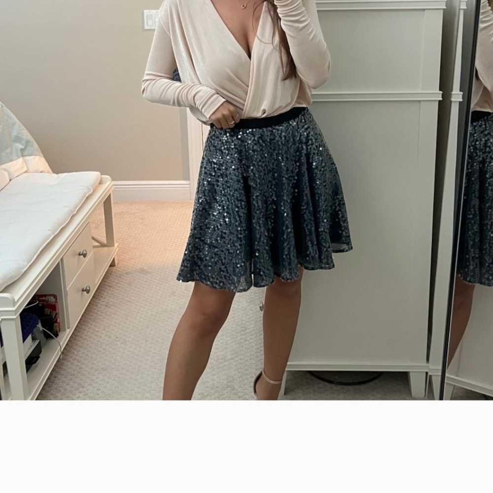 Sequined Skater Skirt - Picture 4 of 7